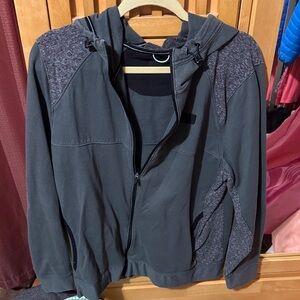 Abercrombie & Fitch Dark Gray Hooded Zip-Up Jacket